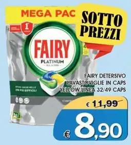 Deter Shop Fairy detergente lavastoviglie in caps yellow linea offerta