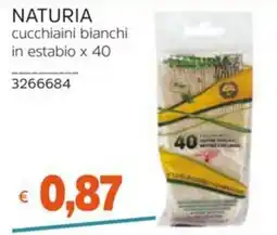 Stop&Shop Naturia cucchiaini bianchi offerta