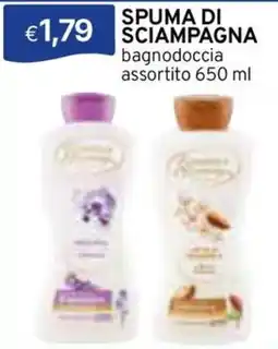Sirene Blu Spuma di sciampagna bagnodoccia offerta