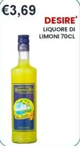 Caramico Desire' liquore di limoni offerta
