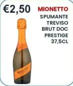 Caramico Spumante Treviso Brut Doc Prestige Mionetto offerta
