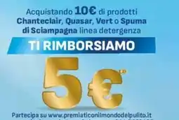 Sirene Blu Prodotti Chanteclair, Quasar, Vert o Spuma di Sciampagna linea detergenza offerta