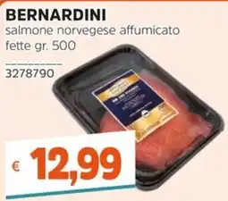 Stop&Shop Bernardini salmone norvegese affumicato offerta