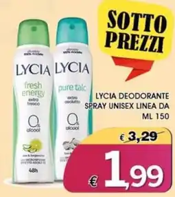Deter Shop Lycia deodorante spray unisex offerta