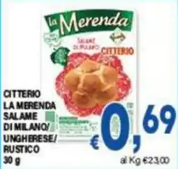 DEM La Merenda Salame di Milano Citterio offerta
