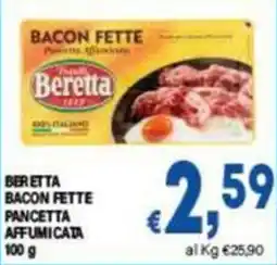 DEM Beretta bacon fette pancetta affumicata offerta