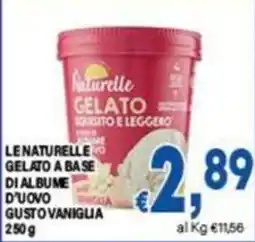 DEM Le Naturelle Gelato a base di albumi d'uovo gusto vaniglia offerta
