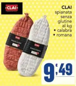 Gruppo di Palo Clai spianata senza glutine offerta