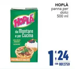 Gruppo di Palo Hoplà panna per dolci offerta