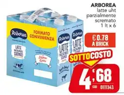 Gruppo di Palo Arborea latte uht parzialmente scremato offerta