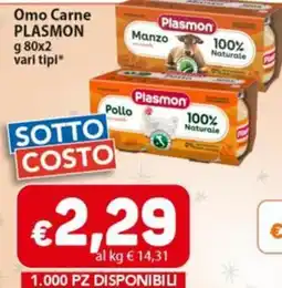Sidis Omo Carne PLASMON offerta