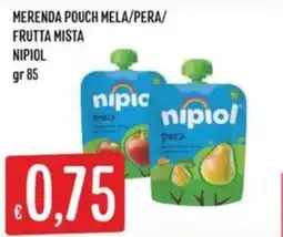 Sisa Merenda pouch mela/pera/frutta mista Nipiol offerta
