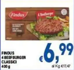 DEM Findus 4 Beefburger Classici offerta