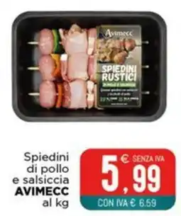 Altasfera Spiedini di pollo e salsiccia AVIMECC offerta