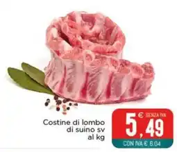 Altasfera Costine di lombo di suino sv offerta