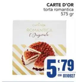 Gruppo di Palo Carte d'or torta romantica offerta