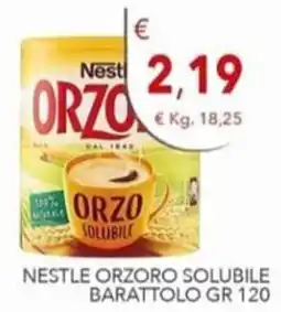 Diper Nestlé orzo solubile offerta