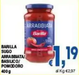 DEM Barilla sugo arrabbiata/basilico/pomodoro offerta