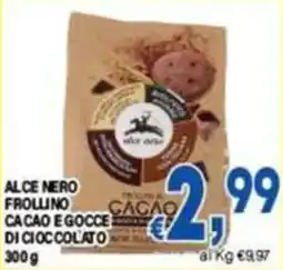 DEM Alce Nero frollino cacao e gocce di cioccolato offerta