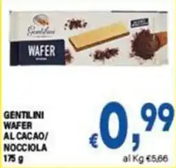 DEM Gentilini wafer al cacao/noccioia offerta