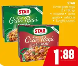 Gruppo di Palo Star il mio Gran Ragù con Salsiccia offerta