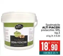 Altasfera Spalmabile ALTI PIACERI pistacchio 18% offerta