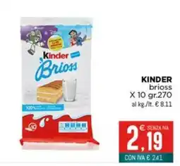 Altasfera Kinder brioss offerta
