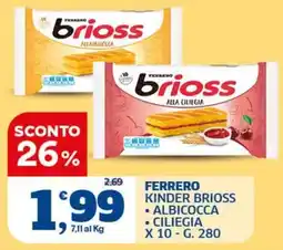 Sigma Ferrero Kinder Brioss offerta