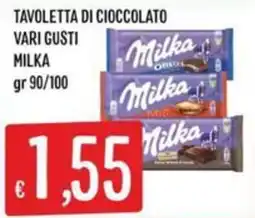 Sisa Tavoletta di cioccolato Milka offerta