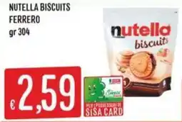 Sisa Nutella biscuits Ferrero offerta