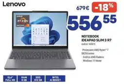 FreeShop Lenovo NOTEBOOK IDEAPAD SLIM 3 R7 offerta