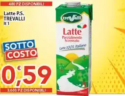 Sidis Latte Parzialmente Scremato Trevalli offerta