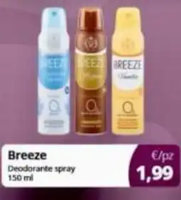 Prodet Breeze Deodorante spray offerta