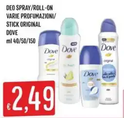 Sisa Dove deodorante offerta