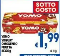 DEM Yomo yogurt omogeneo frutta offerta