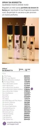 Avon Spray da borsetta offerta