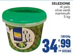 Gruppo di Palo Selezione di palo olive verdi mammuth offerta