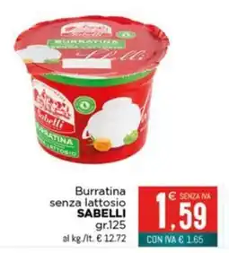 Altasfera Burrratina senza lattosio Sabelli offerta
