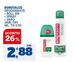 Sigma Borotalco deodorante offerta