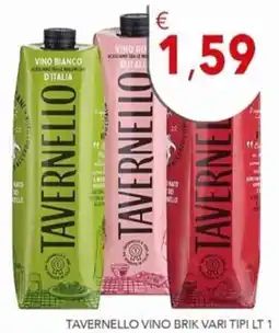 Diper Tavernello vino brik vari tipi offerta