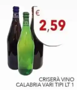 Diper Criserà vino calabria vari tipi offerta