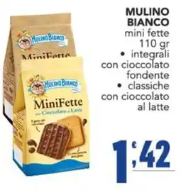 Gruppo di Palo Mulino Bianco MiniFette con Cioccolato al Latte offerta