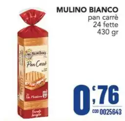 Gruppo di Palo Mulino Bianco Pan Carrè offerta