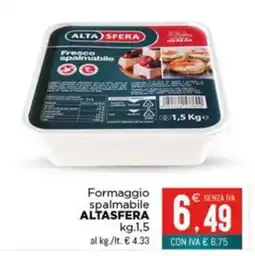 Altasfera Formaggio spalmabile AltaSfera offerta