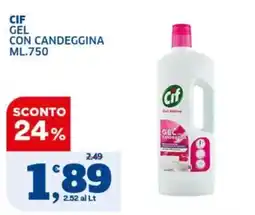Sigma Cif gel con candeggina offerta