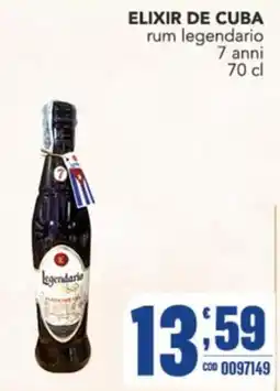 Gruppo di Palo Elixir de Cuba rum leggendario offerta