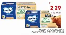 Diper Mellin omogeneizzati pesce/carne vari tipi offerta