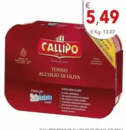 Diper Callipo tonno all'olio di oliva offerta
