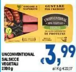DEM Unconventional salsicce vegetali offerta