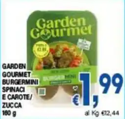 DEM Garden Gourmet Burgermini Spinaci e Carote/Zucca offerta